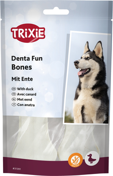 Лакомства для собак Trixie 31391 DENTAfun Кость прессованная с уткой 10 см 70 г 2 шт (4011905313917)