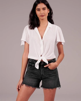 Шорты Abercrombie & Fitch AF7888W W25 Темно-серый