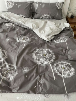 Комплект постельного белья Sweet-Dream Одуванчик 150 х 215 см полуторный серый