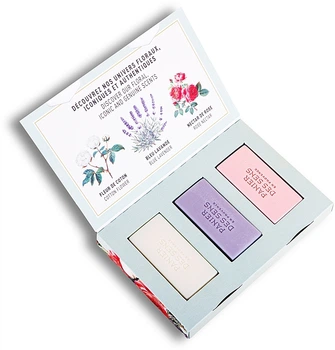 Набор "Хлопок, Лаванда, Роза" - Panier Des Sens Set Of 3 Soaps (soap/3x100g) Набор "Хлопок, Лаванда, Роза" (1238967-742160620-2)