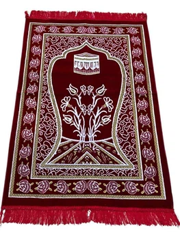 Килимок для намазу Islamoglu Seccade Sajda Kaaba Бордовий