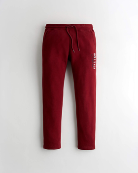 hollister red joggers