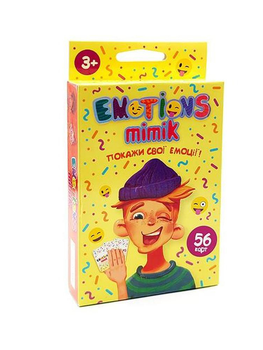 Карткова гра "Emotions Mimik"(емоції та міміка) колір різнокольоровий Danko Toys ЦБ-00124843