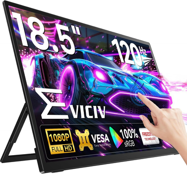 Сенсорный портативный монитор 18.5" EVICIV Full HD IPS 120Гц Б/В