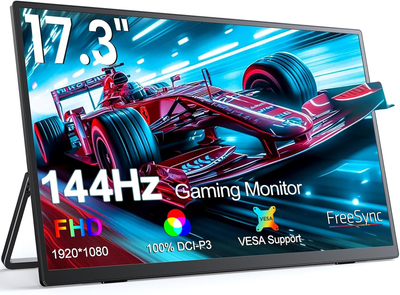 Портативный монитор 17.3" UPERFECT Full HD IPS 144 Гц Черный