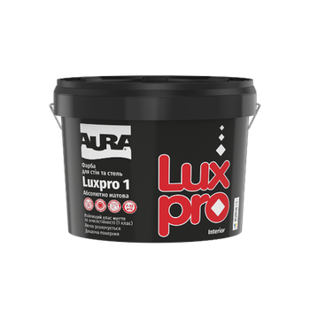 Краска интерьерная латексная AURA LUX PRO 1 Белая 9,5л