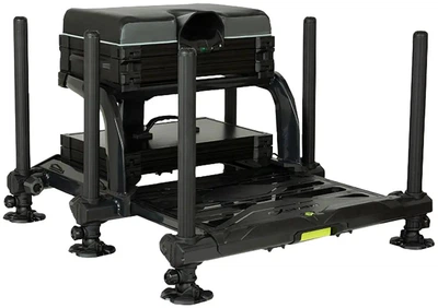Платформа Matrix XR36 Pro Shadow Seatbox для фидерной ловли усиленная алюминиевая 36 мм лоток и ящик