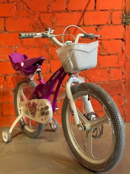 Велосипед Mars Princess 20” магниевая рама, кукловоз, корзинка, фиолетовый