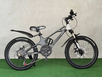 Велосипед дитячий 20" HAMMER-M1 зі швидкостями та магнієвою рамою сірий