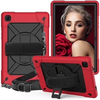 Чехол ARM Cover Samsung Galaxy Tab A 8.4 (2020) SM-T307 противоударный с ремнём и подставкой 360° Red/Black