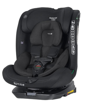 Автокрісло CARRELLO Asteroid i-Size CRL-17001 Space Black 40-150см ISOFIX, поворот