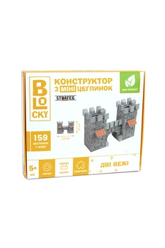 Строительный набор для творчества из мини-кирпичиков BLOCKY - "Две башни" цвет разноцветный Strateg ЦБ-00241605