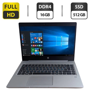 Ноутбук HP ProBook 445 G7 / 14" (1920x1080) TN / AMD Ryzen 3 4300U (4 ядра по 2.7 - 3.7 GHz) / 16 GB DDR4 / 512 GB SSD / AMD Radeon Graphics / WebCam б/у