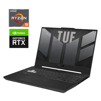 Игровой ноутбук Asus TUF Gaming A15 FA507XU / 15.6" (1920x1080) IPS / AMD Ryzen 9 7940HS (8 (16) ядер по 4.0 - 5.2 GHz) / 16 GB DDR5 / 480 GB SSD / nVidia GeForce RTX 4050, 6 GB GDDR6, 96-bit / WebCam б/у