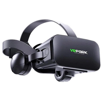 Очки виртуальной реальности VR glasses UKC Box Park со стерео гарнитурой + пульт, черные
