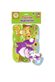Пазлы на магните Котики цвет разноцветный Vladi Toys ЦБ-00262618