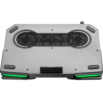 Подставка для ноутбука GamePro CP1540 с охлаждением 3 вентилятора USB хаб RGB Grey
