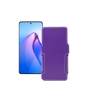 Чохол-книжка з екошкіри для телефону OPPO Reno 8 Pro Фіолетовий