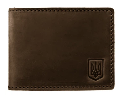 Шкіряна обкладинка для посвідчення учасника бойових дій (УБД) ubd1(4) коричнева