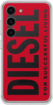 Панель Samsung Diesel Back Plate для Samsung Galaxy S23 Plus Red-Black (GP-TOS916TLBRW)