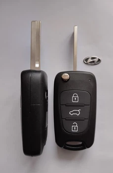 Корпус викидного ключа Hyundai 3 кнопки з лезом HY19D / HYN17 Kia / Hyundai Galakeys (03-15)