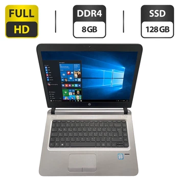 Ультрабук HP ProBook 440 G3 / 14" (1920x1080) TN / Intel Core i7-6500U (2 (4) ядра по 2.5 - 3.1 GHz) / 8 GB DDR4 / 128 GB SSD / Intel UHD Graphics 520 / WebCam б/у