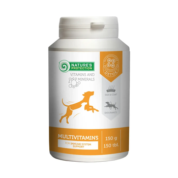 Мультивитаминная добавка к кормам для собак Nature's Protection Multivitamins, 150 табл.