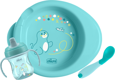 Набор посуды Chicco Set Prima Pappa 6м+ Голубой (16200.25)