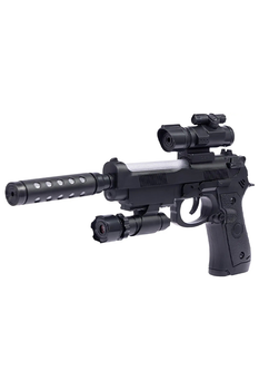 Пістолет світло-звуковий Beretta 92FS колір чорний ZIPP Toys ЦБ-00236720