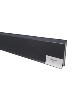 Плинтус ПВХ 70мм Grun Holz 2500*70*20мм Антрацит 825