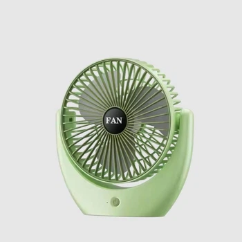 Портативний акумуляторний вентилятор Desktop Fan F05 на 3 швидкості 5 Вт Салатовий