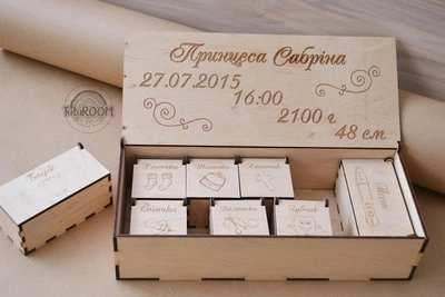 Мамині скарби, мамині скарбничка, дерев' яна скарбничка, дерев'яні скарби( 8 коробочок) (арт.100450)