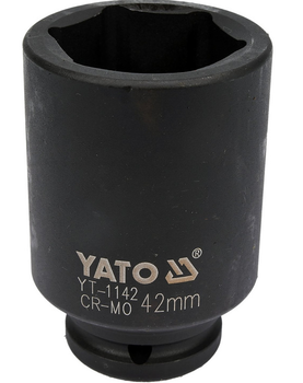 Головка торцева ударна YATO шестигранна подовжена 3/4" 42 мм (YT-1142)