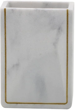 Склянка для зубних щіток Trento Veil Tr70004 Білий мармур