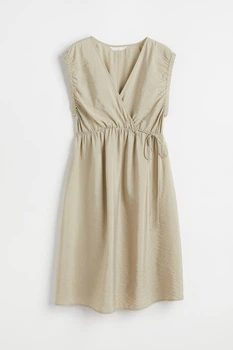 Платье для беременных H&M XL светлый хаки 14051070812