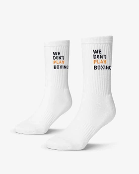 Шкарпетки BOXRAW We Don't Play Boxing (3 Пари) M Білі