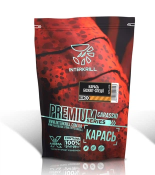 Прикормка Interkrill Premium Карась-бісквіт-спеції 1кг