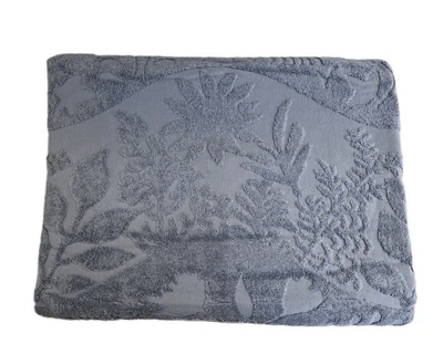 Простынь махровая жаккардовая Parisa Home Premium 150х200 плотность 470 г/м2 темно-серая