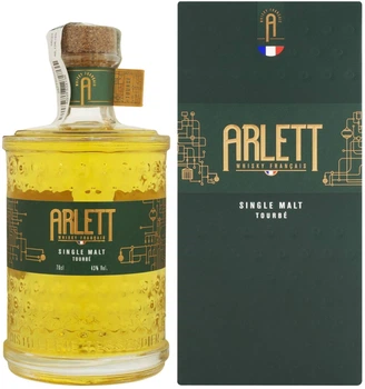 Віскі Arlett Single Malt Tourbe 0.7 л 43% у подарунковій упаковці (3760045045097)