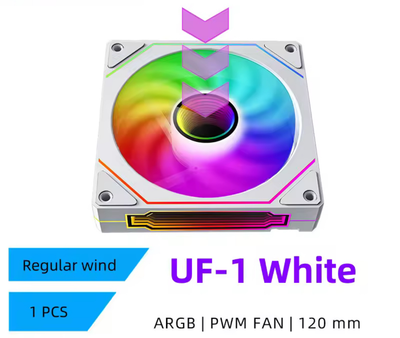 Вентилятор UPSIREN UF-1 PRISM 4 PRO ARGB WHITE (UF-1 PRISM 4 PRO WHITE REGULAR)