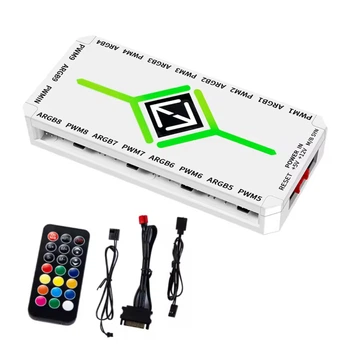 Контролер для вентиляторів UPSIREN U-H8 White ARGB з пультом (U-H8W)