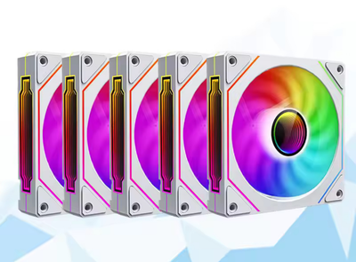 Комплект вентиляторів 5 шт UPSIREN UF-1 PRISM 4 PRO ARGB WHITE (UF-1 PRISM 4 PRO WHITE REGULAR)