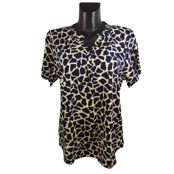 Блуза штапель Rbossi М-L синя М6095R