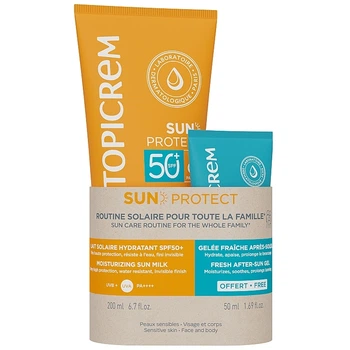 Набор - Topicrem Sun Protect (gel/50ml + sun/milk/200ml) (1486144-36433764)