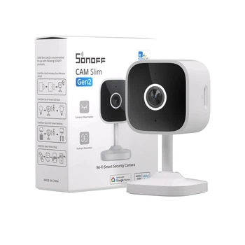 Sonoff S-cam Slim Gen2 розумна Wi-Fi камера безпеки з датчиком руху, двостороннім голосовим зв’язком, режимом сну та приватних зон, RTSP, H.264 (SNF912)