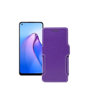 Чохол-книжка з екошкіри для телефону OPPO Reno 8 Фіолетовий