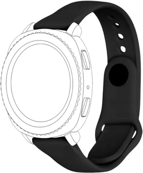 Ремінець TOPP для Samsung Gear Sport, Galaxy Watch 42 mm, Galaxy Watch Active / Garmin Vivomove, Vivoactive 3 Black (4029164123789)