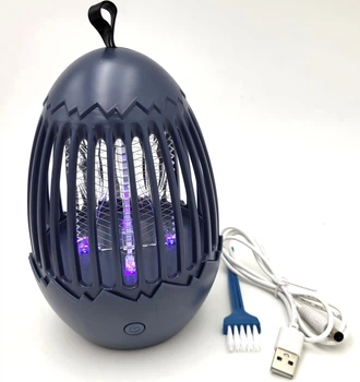 Лампа ловушка для комаров аккумуляторная 5W от USB 2в1 LED светильник ночник и Электрическая ловушка уничтожитель насекомых 16см UKC Mosquito Killer Lamp LY-841