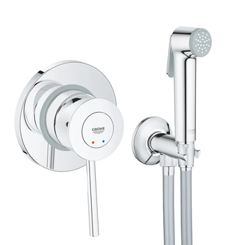 Набор 2 в 1 для туалета Grohe BauClassic (комплект гигиенического душа, смеситель скрытого монтажа) (UA2904800S)