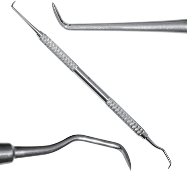 Скейлер двосторонній непарний Surgicon Goldman-Fox прямий/зігнутий SD-1036-01 (2000988947203)